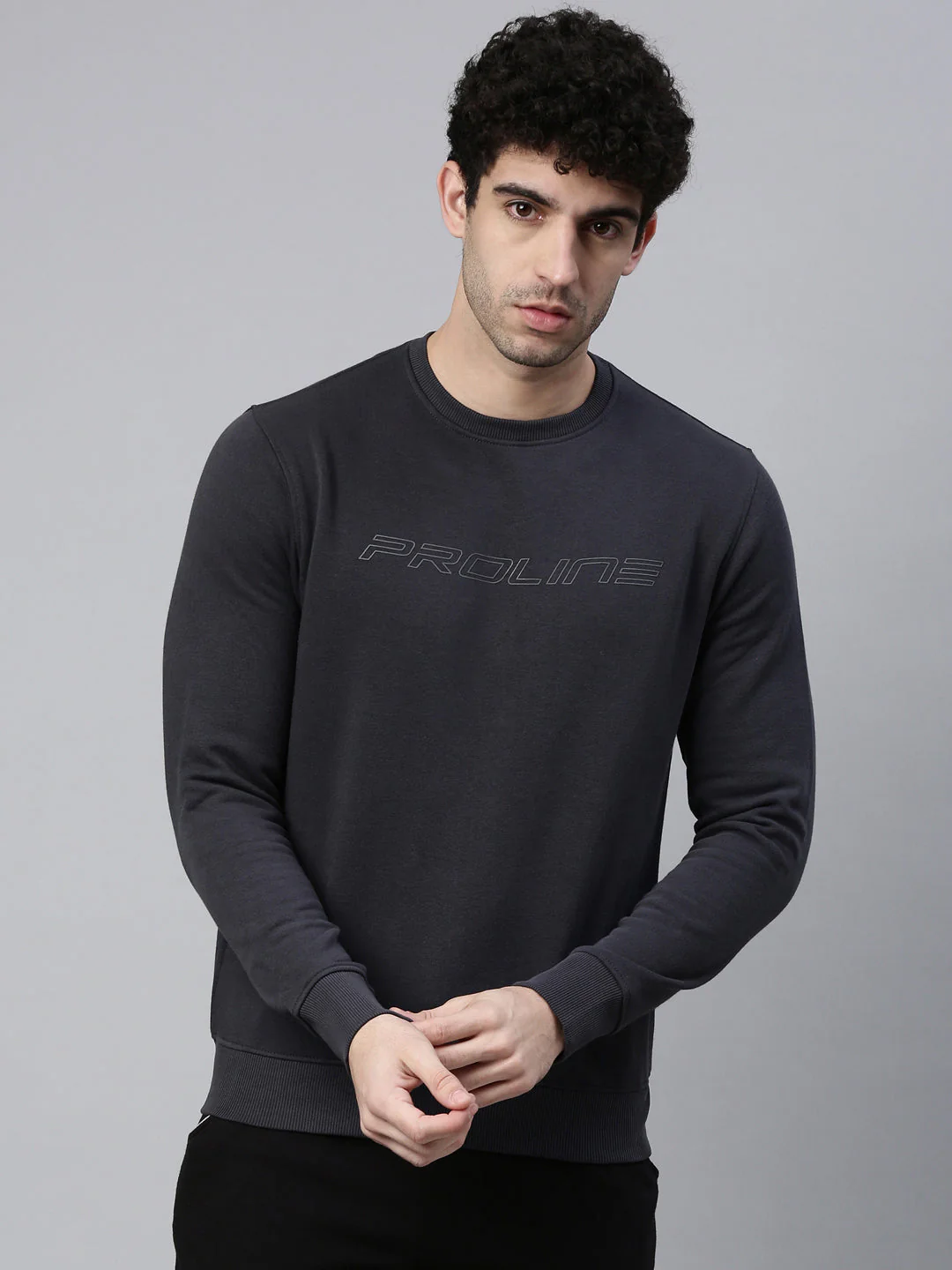 Men's Solid Comfort Fit Sweatshirts - Image 6