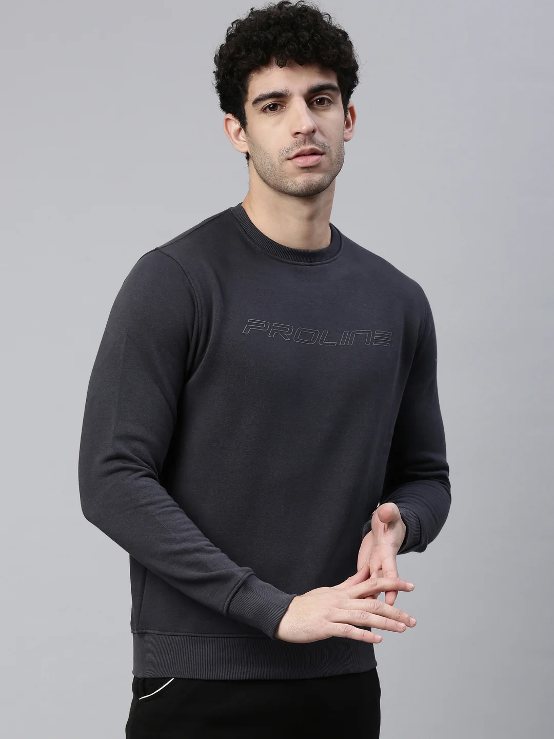 Men's Solid Comfort Fit Sweatshirts - Image 4