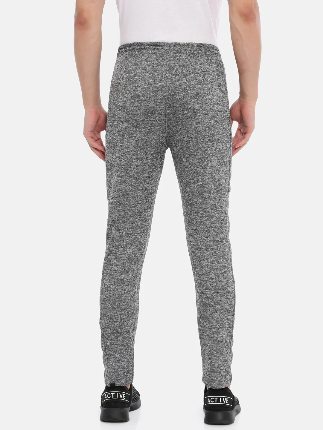 Men's Solid Tapered Track Pants - Image 3
