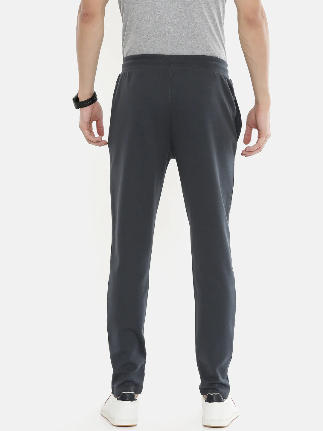 Men's Solid Tapered Track Pants - Image 3