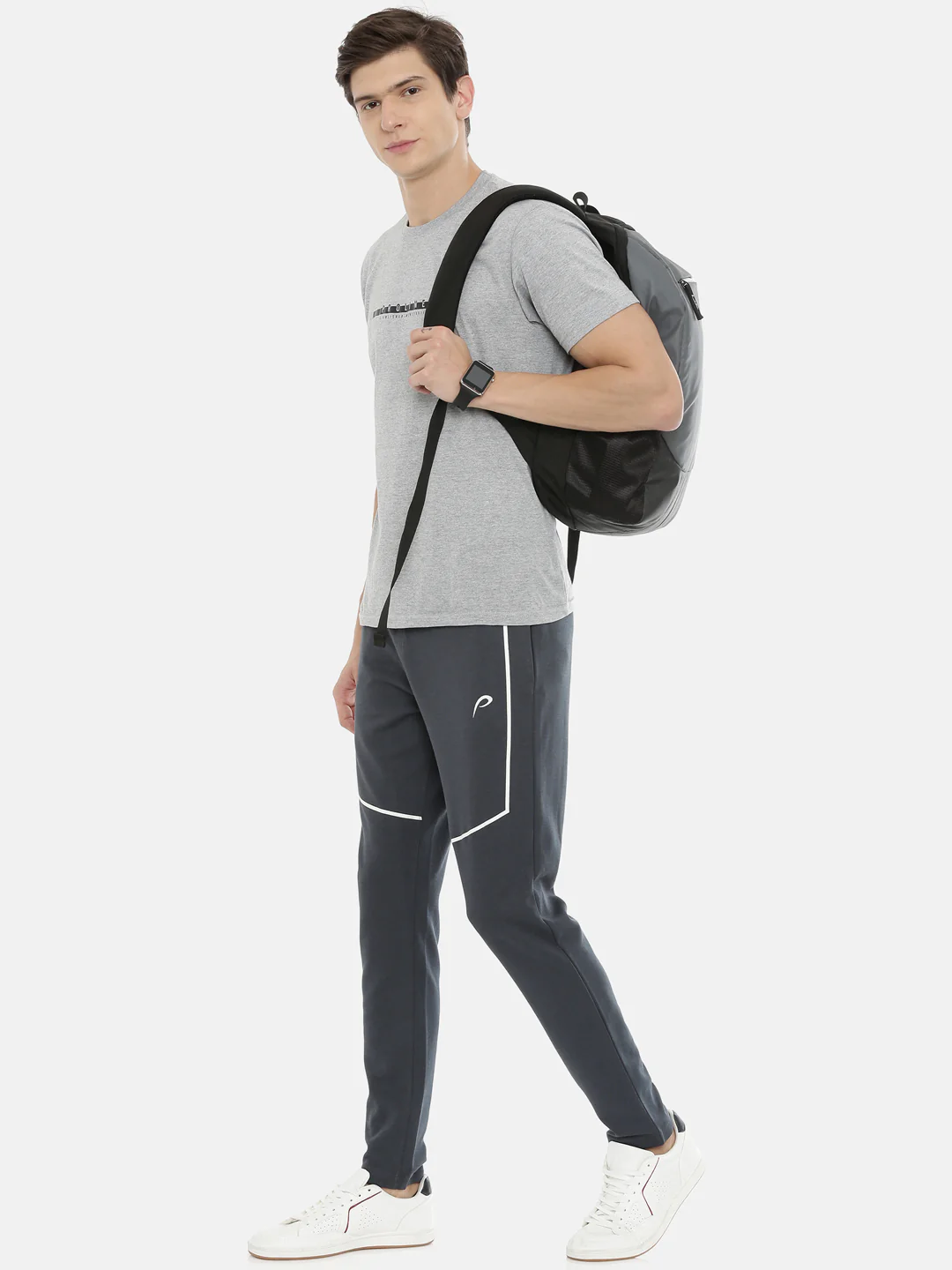 Men's Solid Tapered Track Pants - Image 4