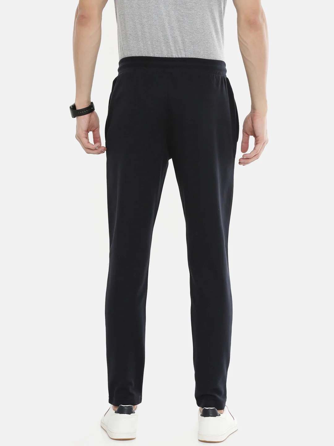 Men's Solid Tapered Track Pants - Image 3
