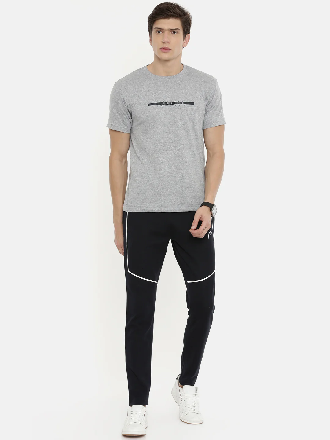 Men's Solid Tapered Track Pants - Image 4