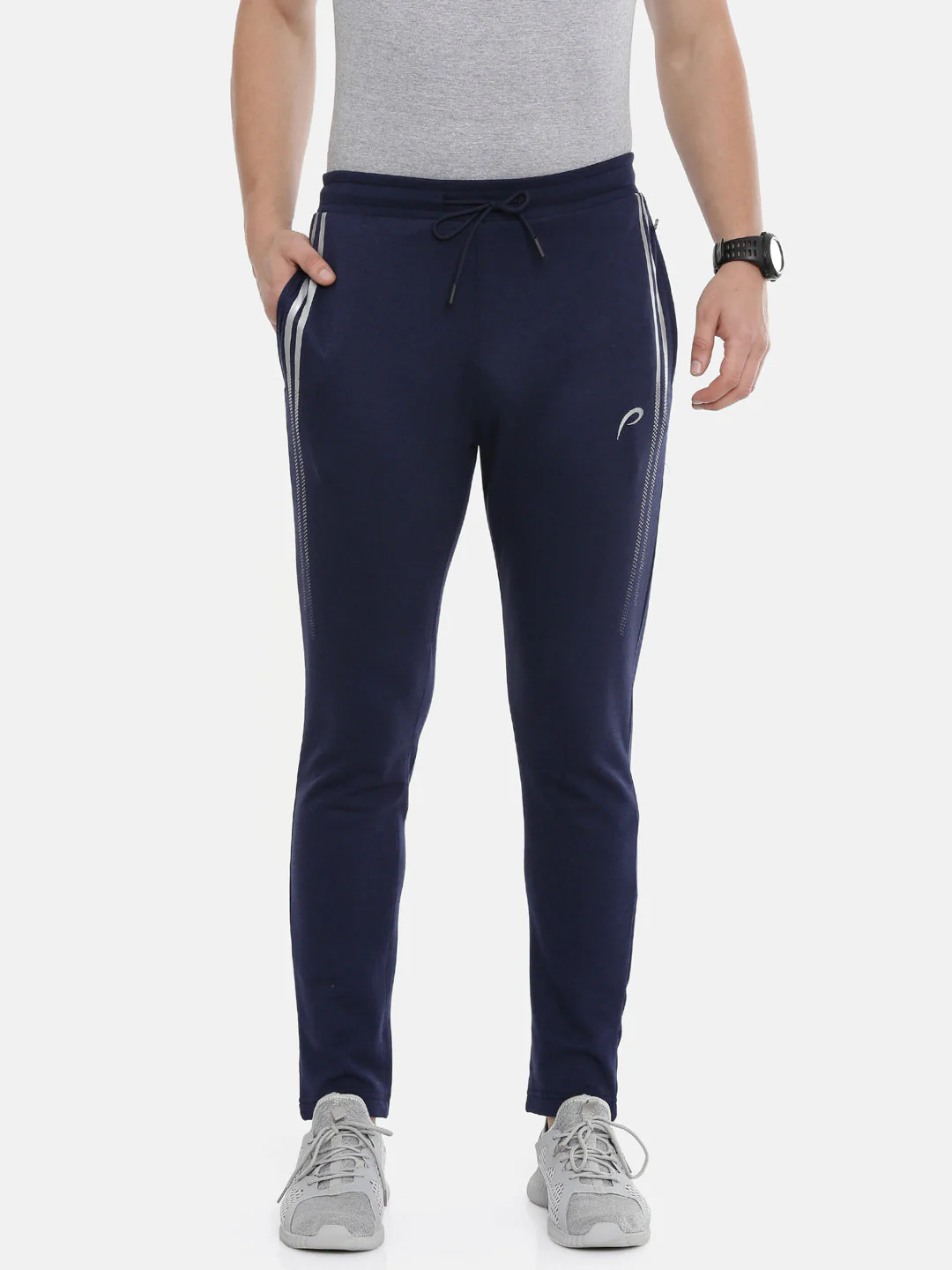 Men's Solid Tapered Fit Track Pants - Image 6