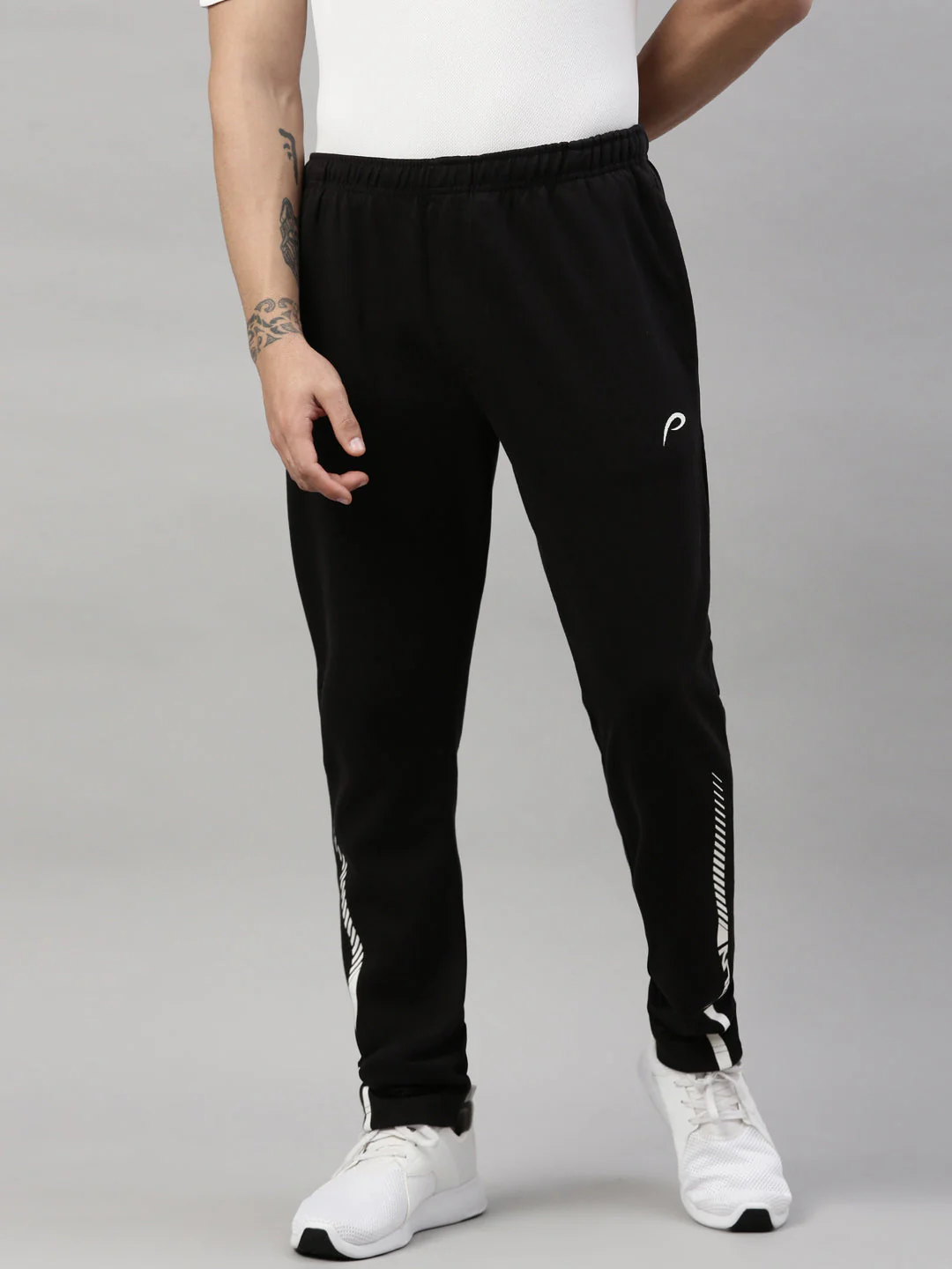 Men's Solid Tapered Track Pants - Image 6