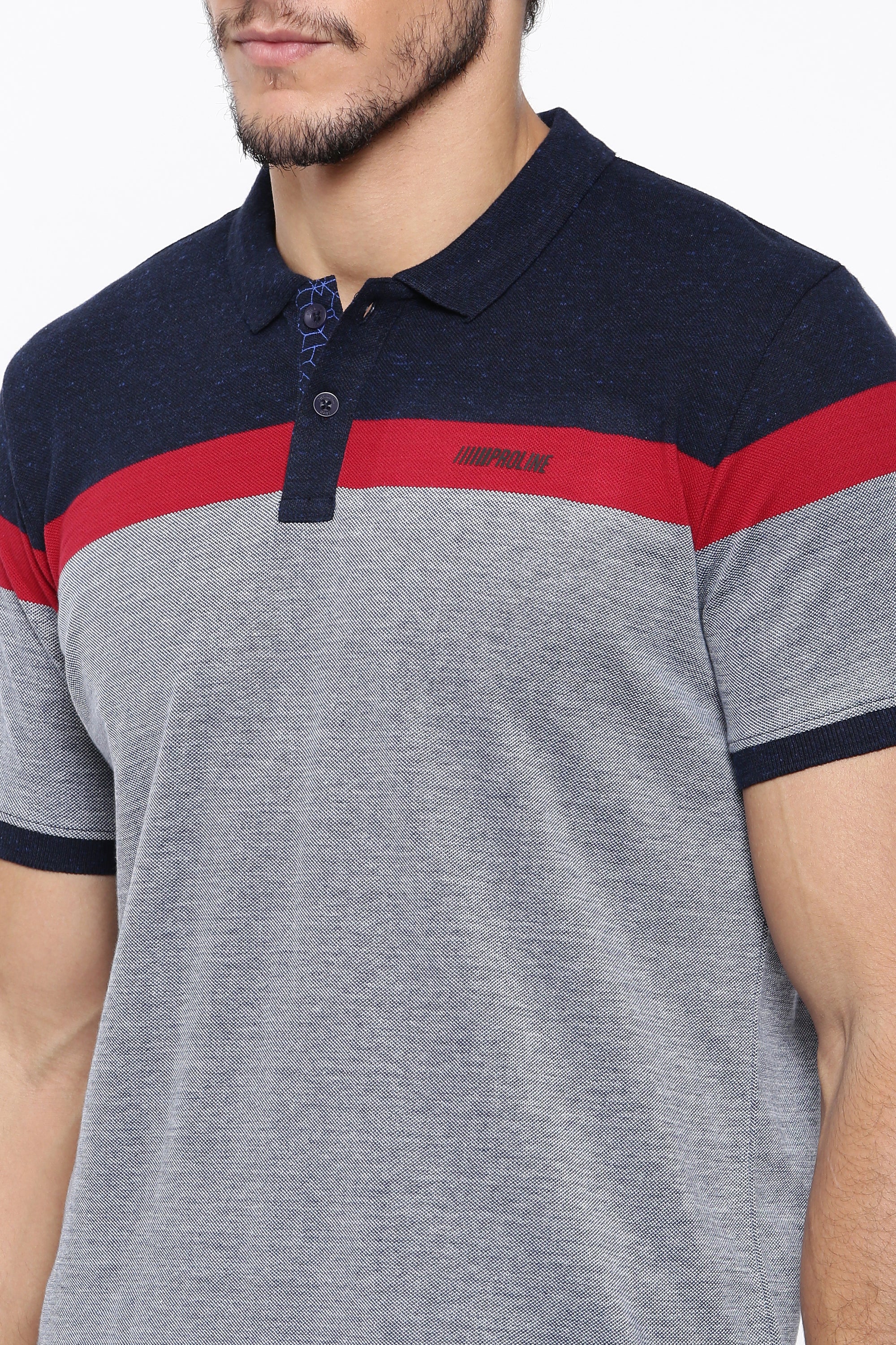 Men's Color Block Polos - Image 2