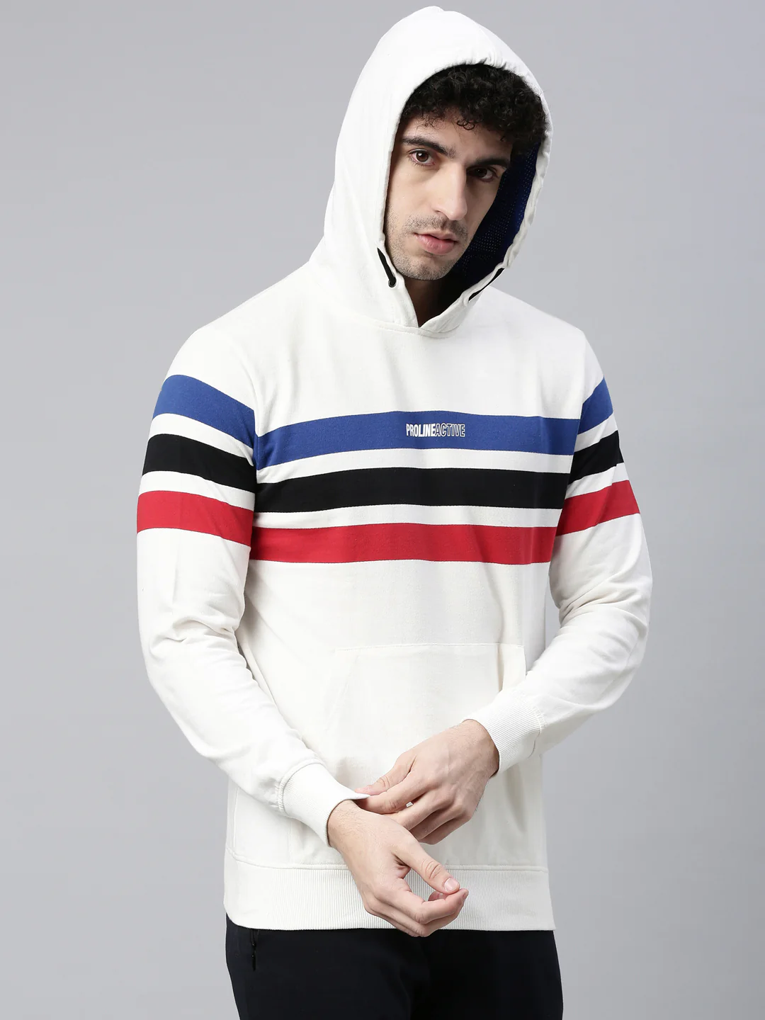 Men's Printed Comfort Fit Sweat Jacket - Image 4