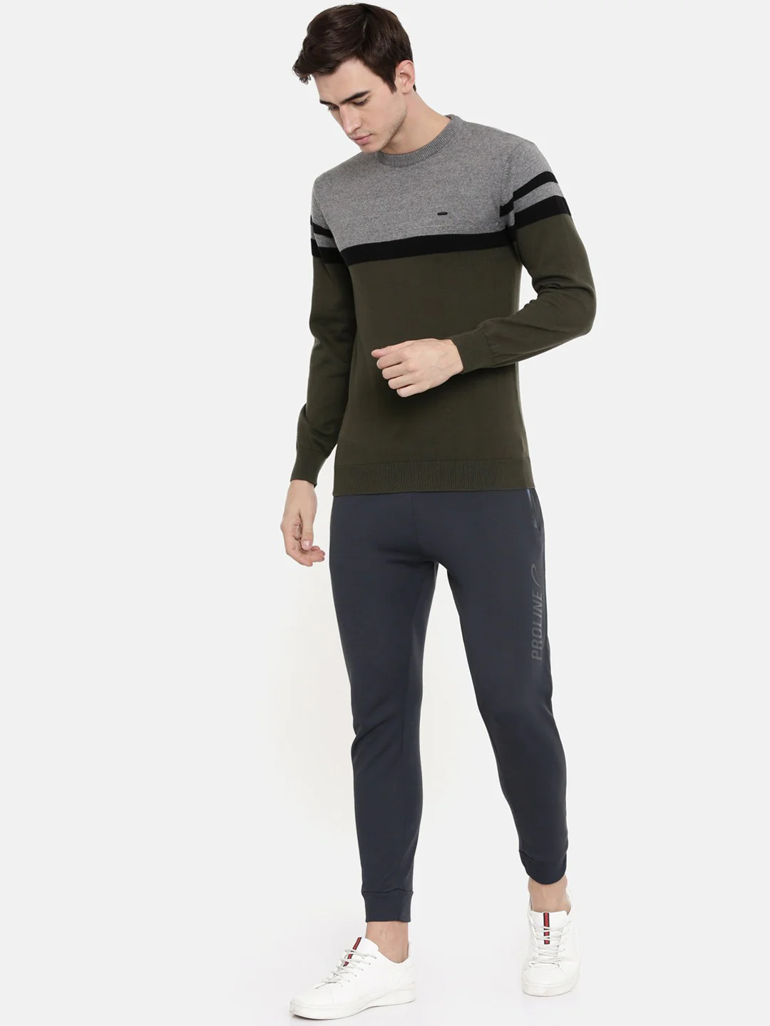 Men's Color Block Comfort Fit Jumpers - Image 5