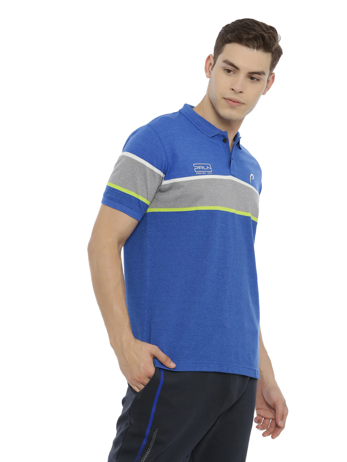 Men's Color Block Polos - Image 4