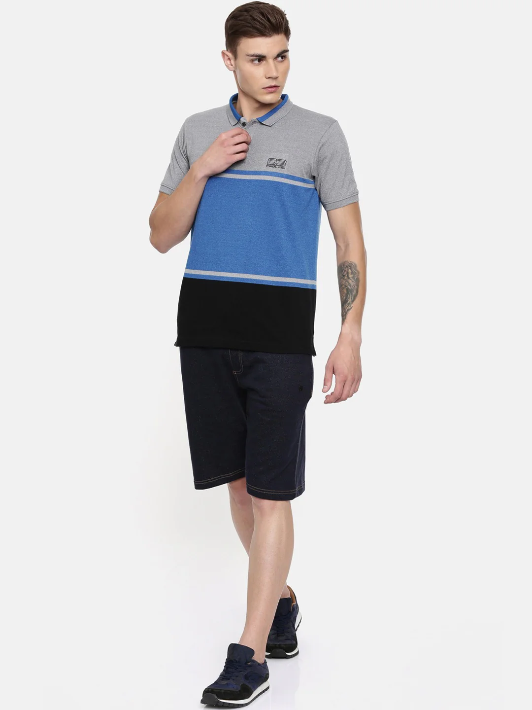 Men's Color Block Polos - Image 3