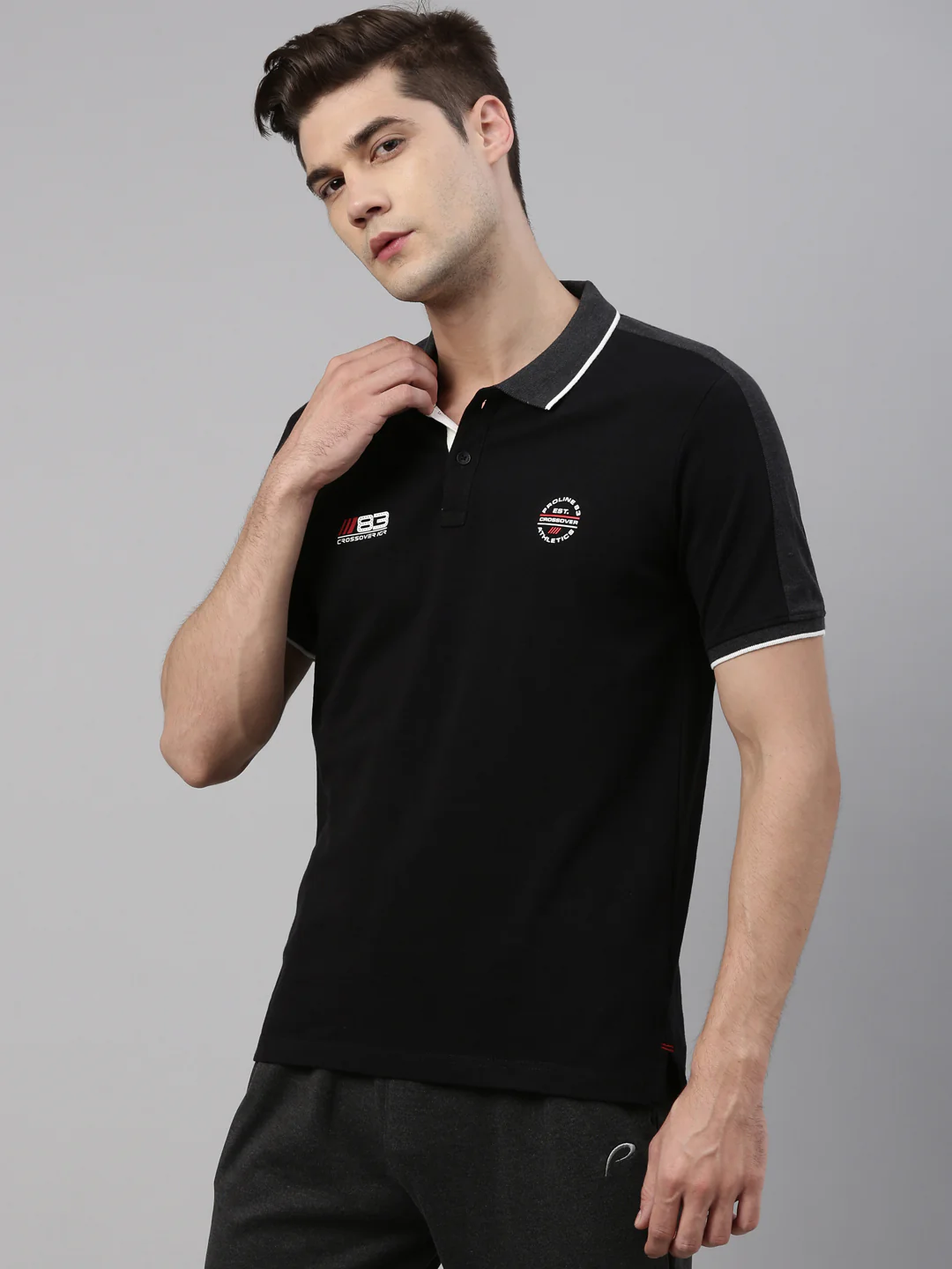 Men's Color Block Comfort Polos - Image 3