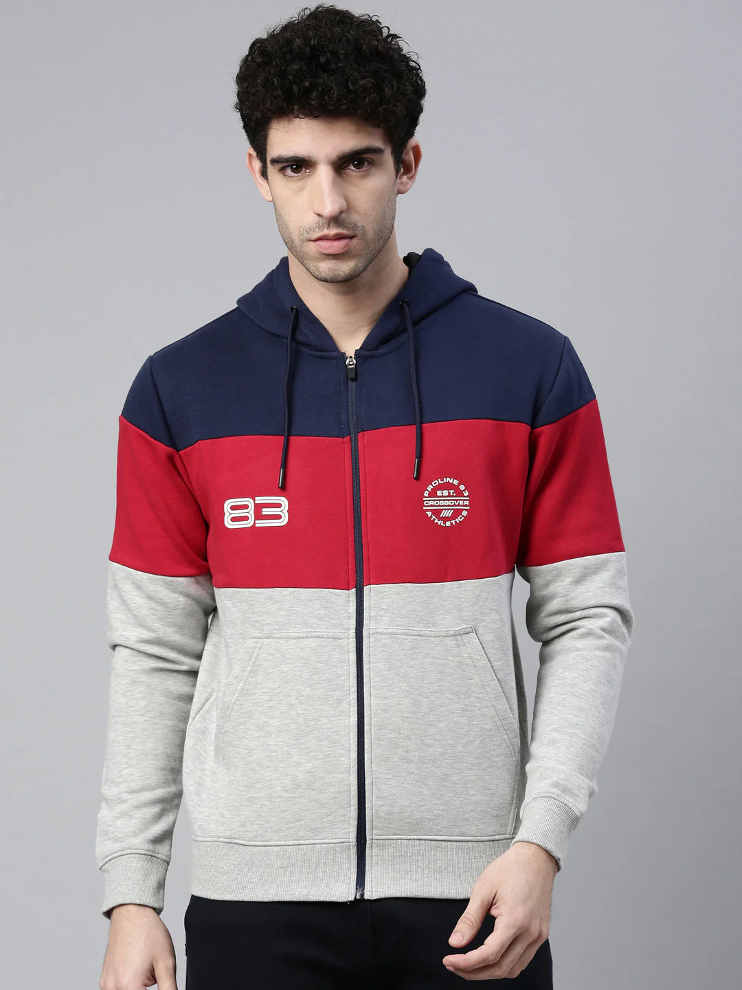 Men's Off White Front Open Sweatshirt - Image 6