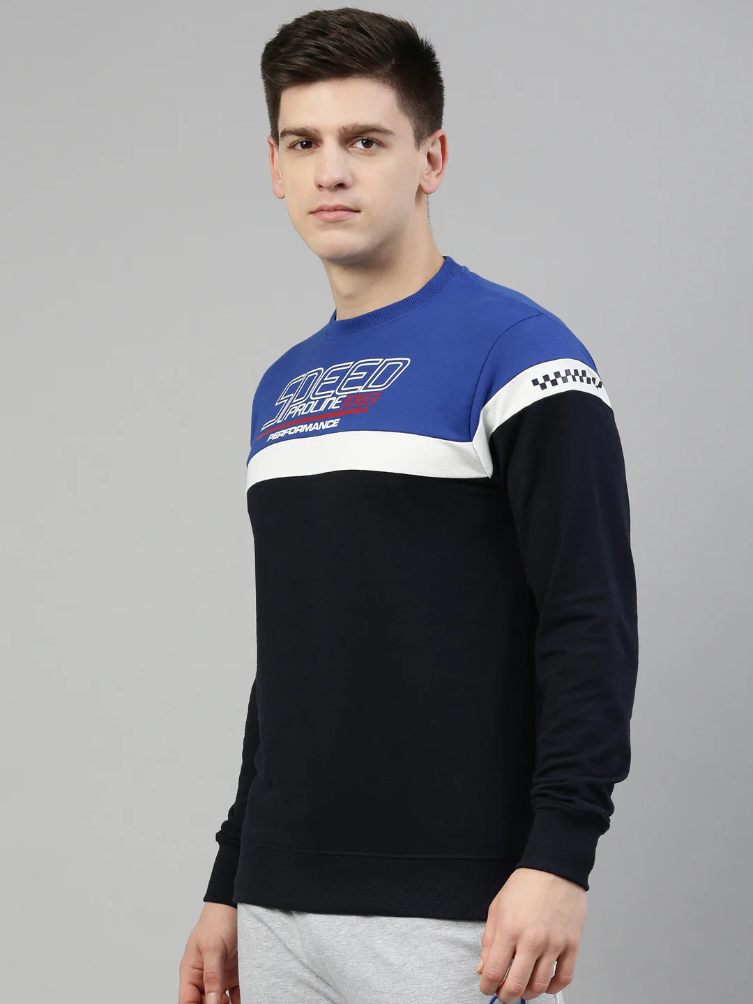 Men's Color Block Comfort Fit Sweatshirts - Image 3