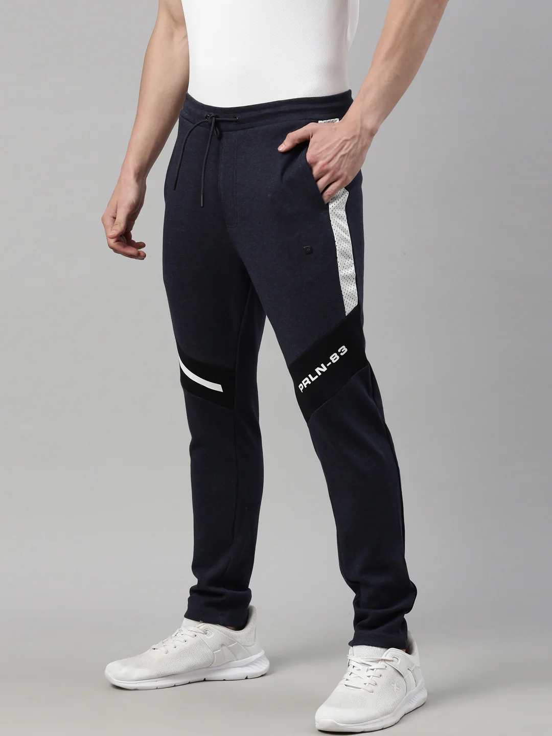 Men's Color Block Tapered Track Pants - Image 2