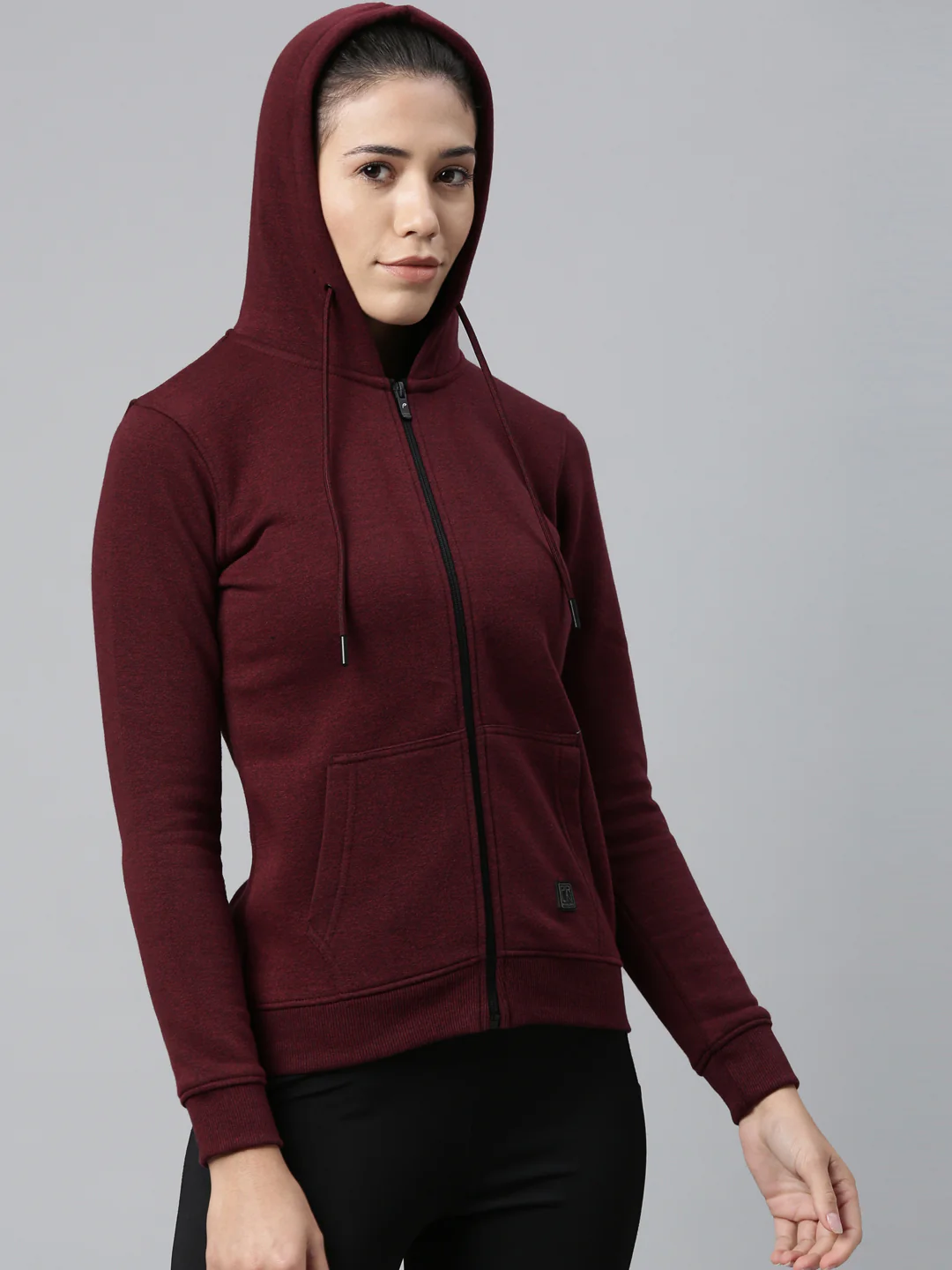 Women's Solid Running Sweat Jacket - Image 4
