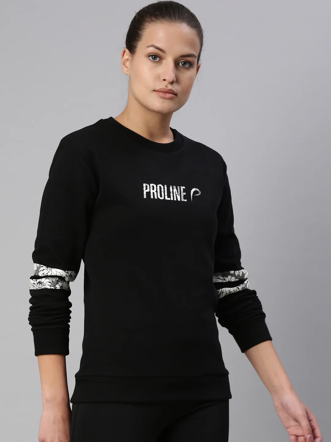 Women's Printed Comfort Fit Sweat Jacket - Image 4