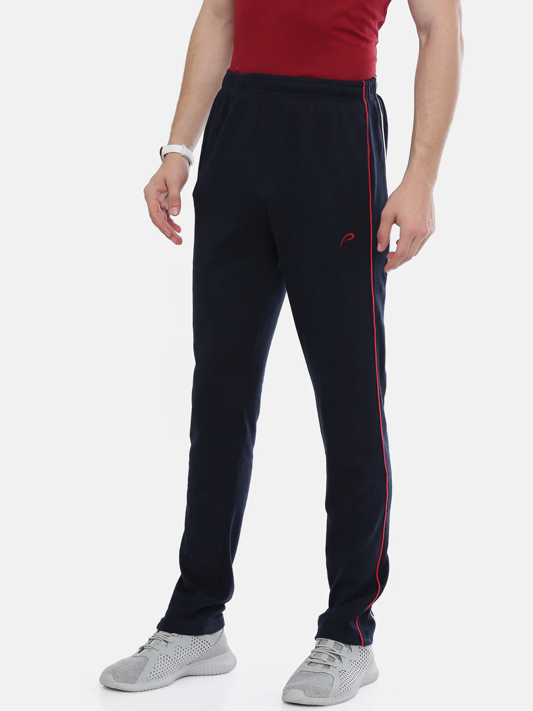 Men's Solid Classic Track Pants - Image 2