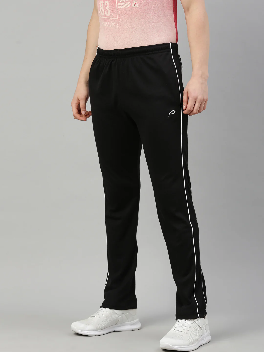 Men's Solid Classic Track Pants - Image 2