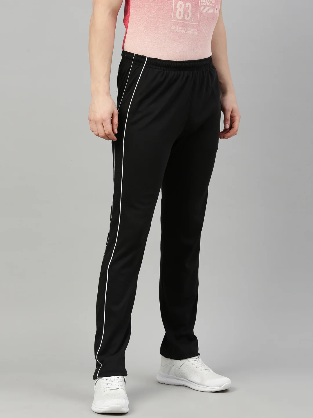 Men's Solid Classic Track Pants - Image 3