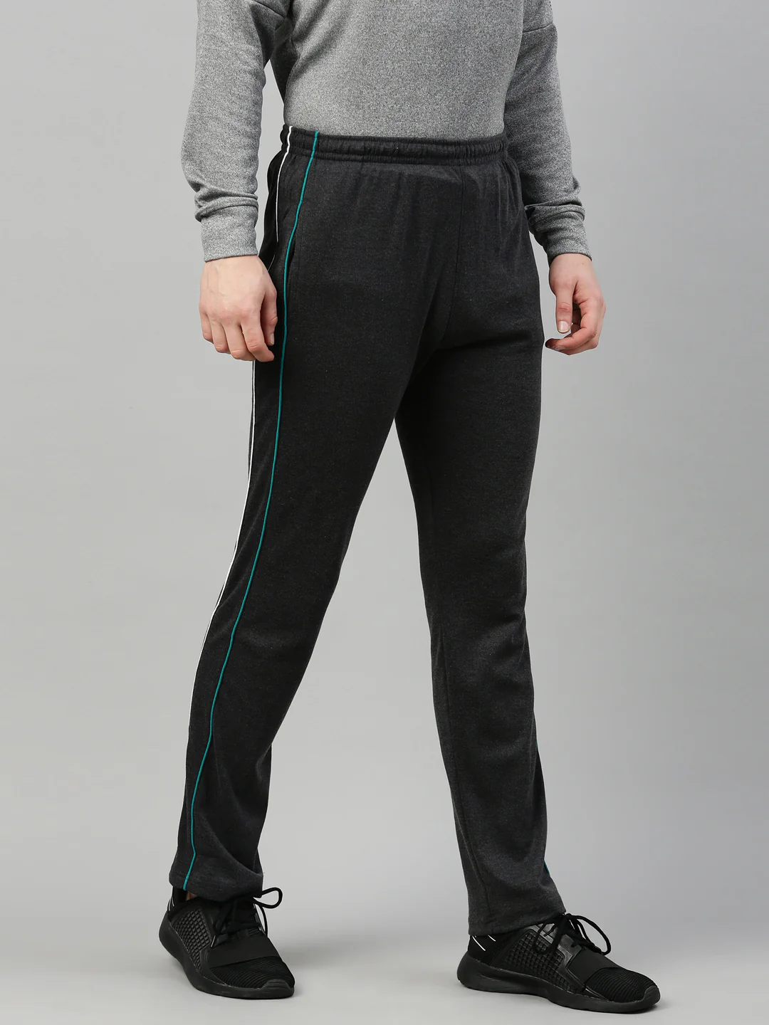 Men's Solid Classic Track Pants - Image 3