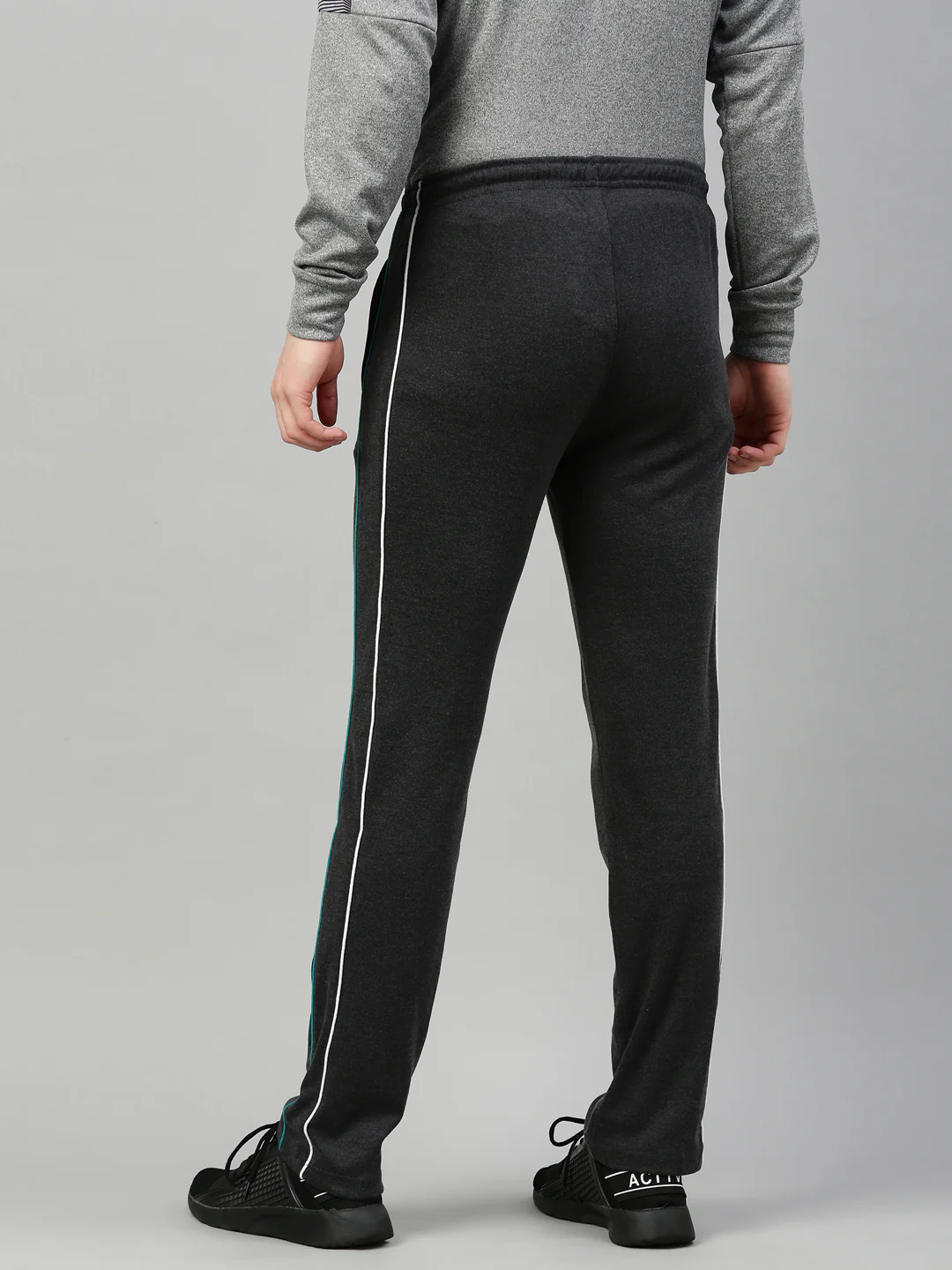 Men's Solid Classic Track Pants - Image 4