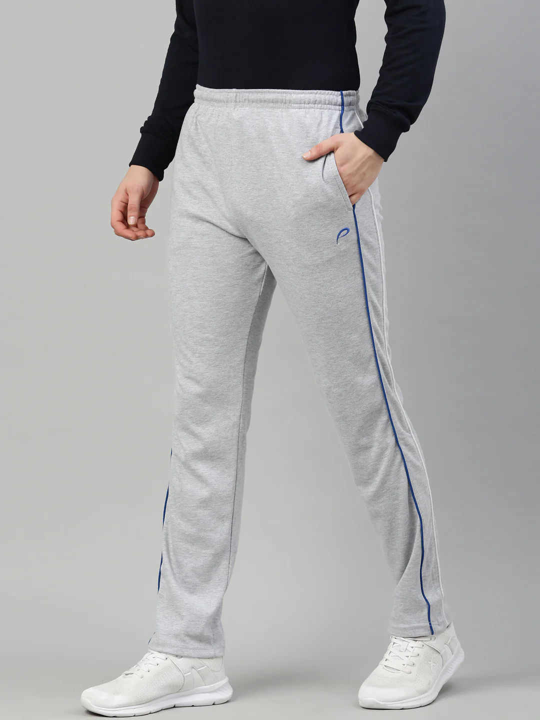 Men's Solid Classic Fit Track Pants - Image 2