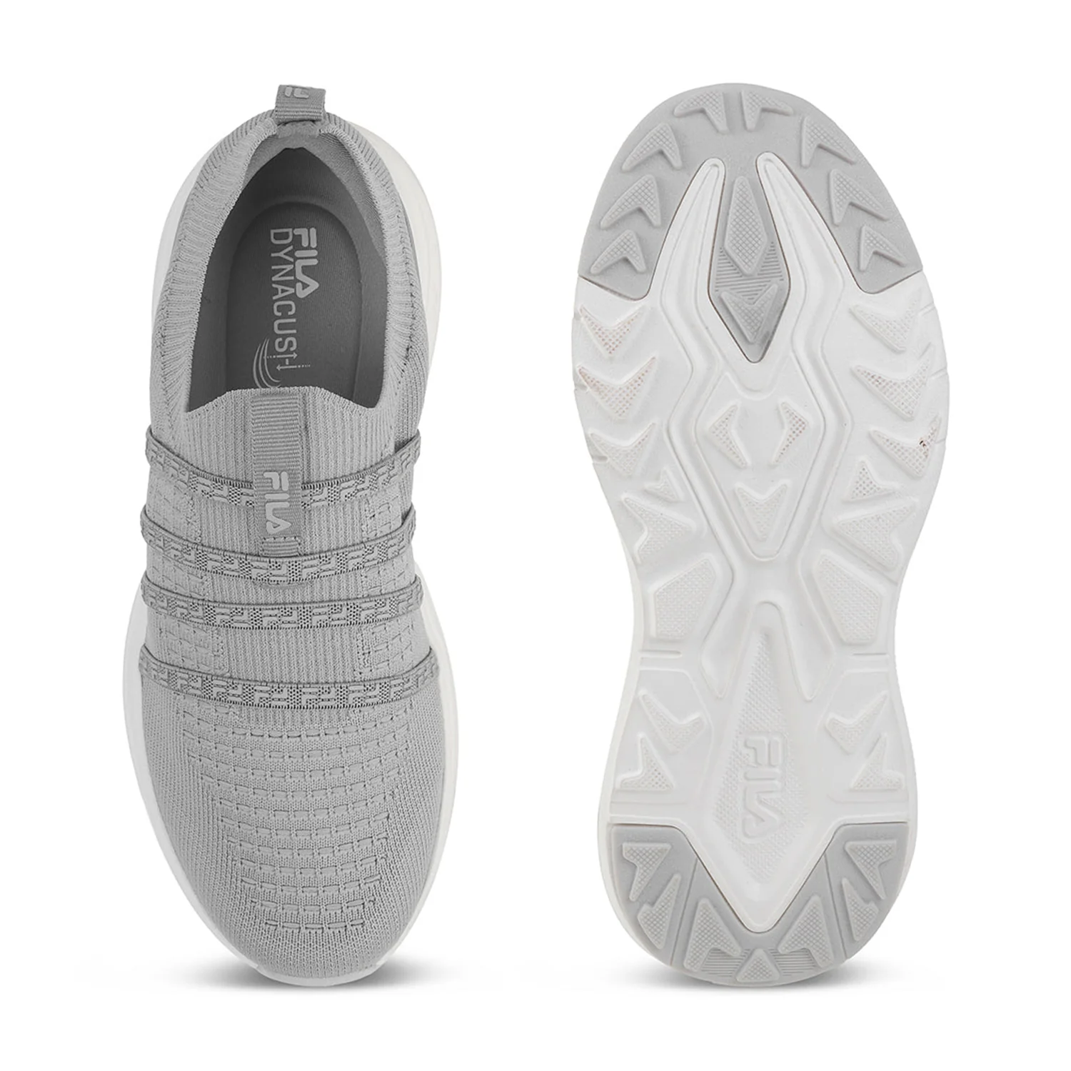 Fila Women Grey Ease Quad Shoes - Image 8