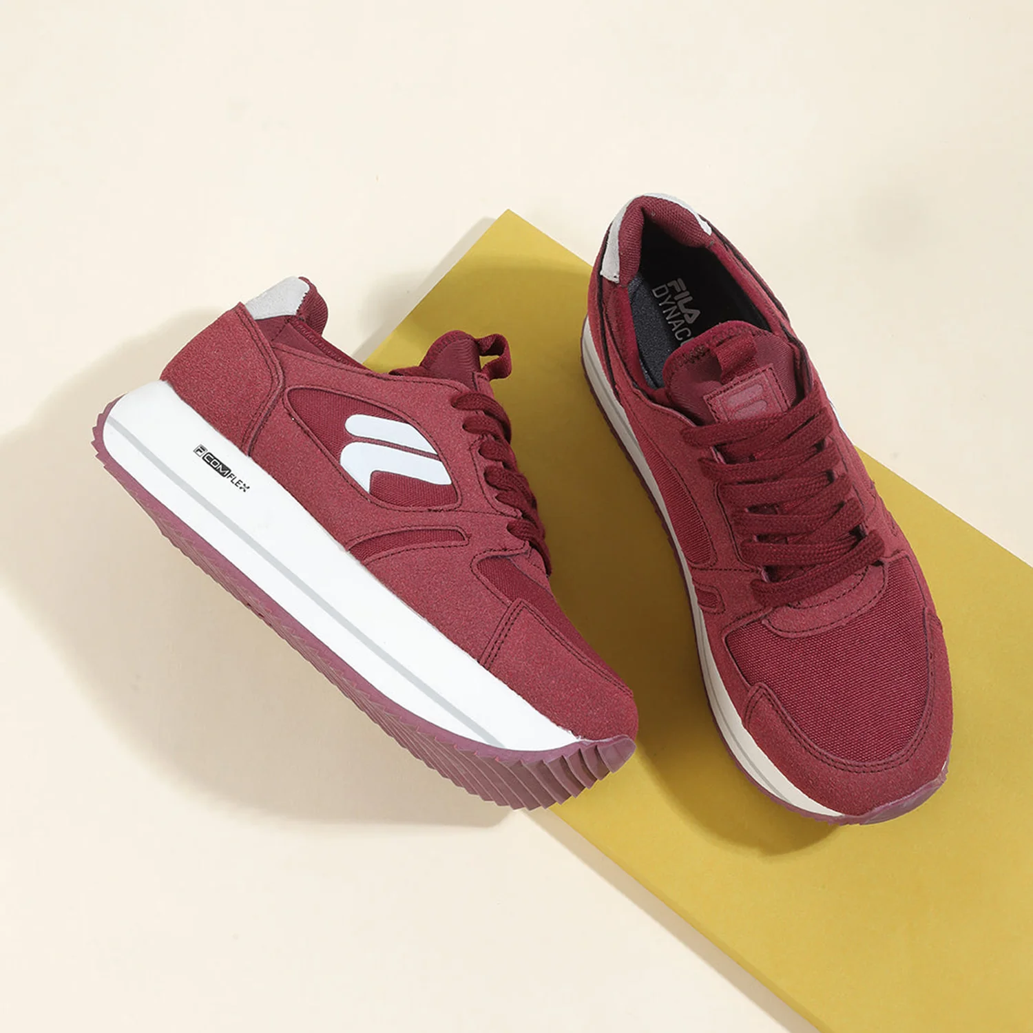 Fila Women Maroon Retro-Jo Frannie Shoes - Image 3