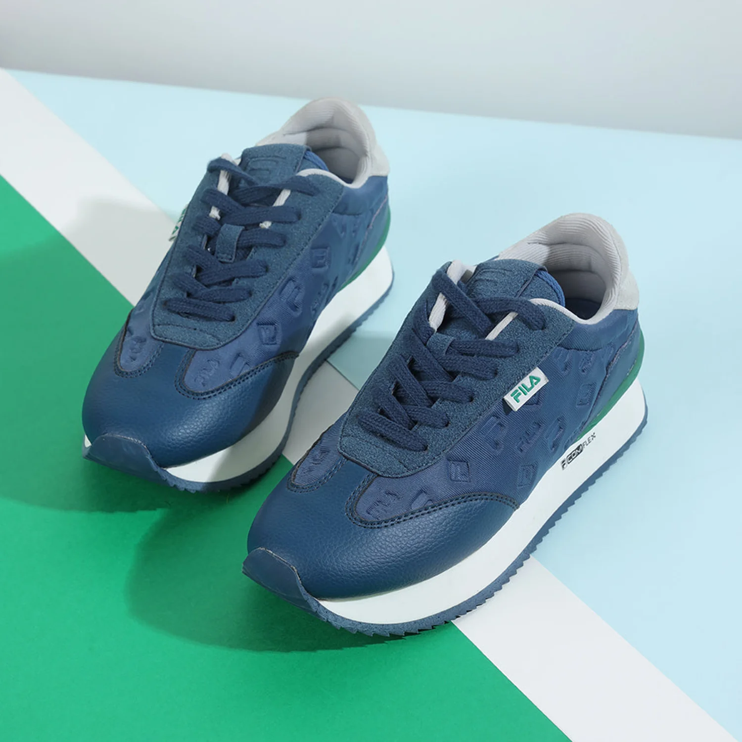 Fila Women Navy Blue Retro-Jo Debo Shoes - Image 3